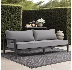 Cayman Dark Gray Outdoor 80" Sofa