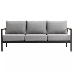 Crown Dark Gray 78" Outdoor Conversation Set