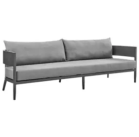 Menorca Dark Gray 94" Outdoor Conversation Set