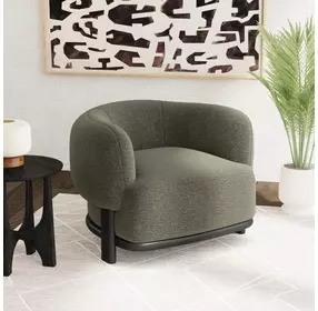 Andalusia Spanish Moss Upholstered Accent Chair