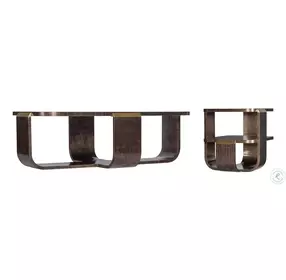 Edmun Dark Wood Rectangular Cocktail Table