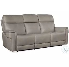 Lyra Sahara Ash Leather Zero Gravity Power Reclining Living Room Set With Power Headrest