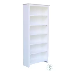 Hampton Pure White Shaker 72" Bookcase