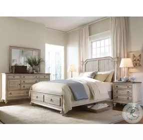 Weatherford Cornsilk King Westland Storage Bed