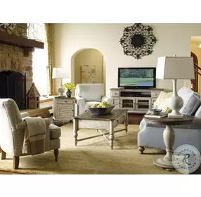 Weatherford Cornsilk And Brown 65" Console