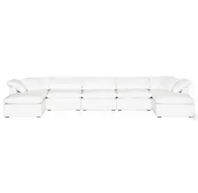 Sky Livesmart Peyton Pearl Modular 7 Piece Performance Fabric Sectional