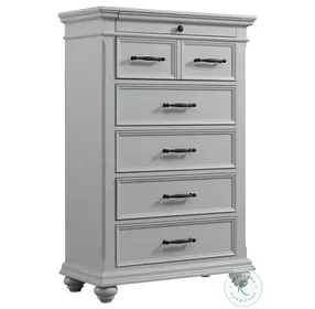 Brooks Slater Gray 6 Drawer Chest