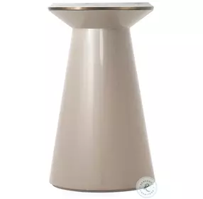 Steve Leung Pure Pearl Contour 14" Small Round Side Table