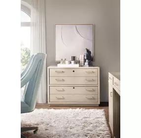 Marlowe Polished Limestone 2 Drawer Lateral File