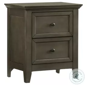 San Mateo Youth Gray 2 Drawer Nightstand