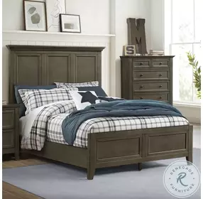 San Mateo Youth Gray Full Panel Bed