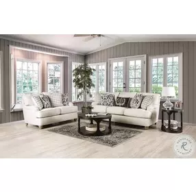 Mossley Ivory Performance Fabric Loveseat