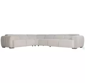 Aldo Aged Gray 4 Piece Power Reclining Sectional