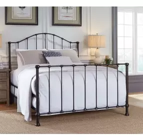 Acquisitions Onyx King Garden Metal Bed
