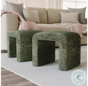 Sophia Forest Ottoman Bench Set of 2
