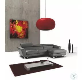 Sparta Mini Grey Italian Leather RAF Sectional