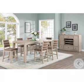 Spring Haven Light Crackle Gray Counter Height Stool Set Of 2