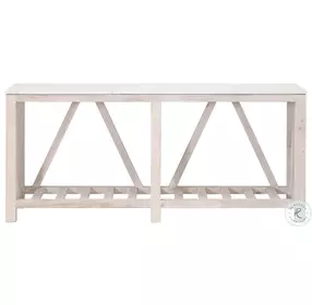 Spruce White Wash Pine And Quartz Console Table