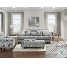 Macarena Cadet Anecdote Blue Accent Chair