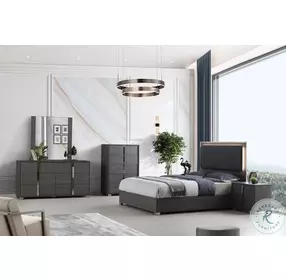 Giulia Matte Grey Mirror