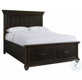 Brooks Black Platform Storage Bedroom Set