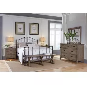 Gallery Moderne Onyx Queen Garden Metal Bed