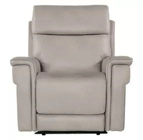 Celeste Sahara Ash Leather Zero Gravity Power Recliner With Power Headrest