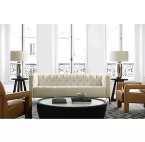 Nicolla Baldwin Natural Stationary 84" Sofa