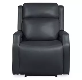 Nelson Salvo Denim Leather Zero Gravity Power Recliner with Power Headrest And Lumbar