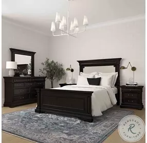 Stamford Brown King Upholstered Panel Bed