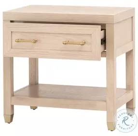 Stella Light Honey Oak 1 Drawer Nightstand