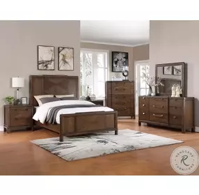 Milan Brown Walnut Nightstand