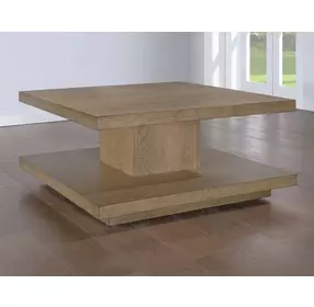 Canyon Sand Square Cocktail Table with Casters