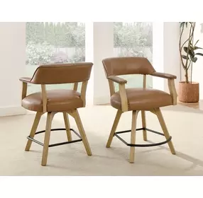 Rylie Brown Swivel 24″ Counter Height Captains Chair