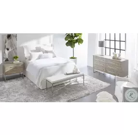 Stewart LiveSmart Peyton Pearl Performance Fabric Twin Upholstered Panel Bed