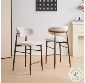 Royce Beige Counter Height Stool Set Of 2