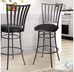 Stellan Midnight Swivel Bar Stool