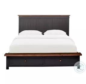 Stormy Ridge Chickory Black Platform Storage Bedroom Set