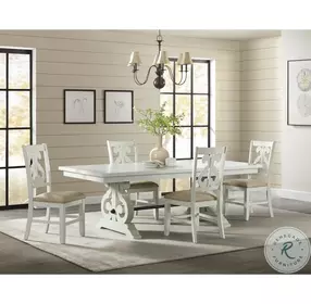 Stanford Stone White Swirl Back Side Chair Set Of 2