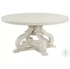 Stanford Stone White Round Dining Room Set