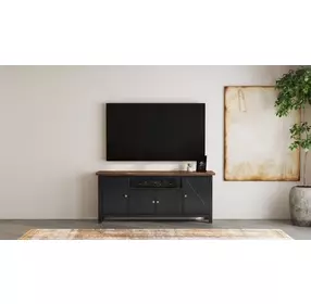 Stormy Ridge Chicory Black and Brown 72" TV Stand