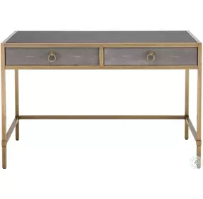 Strand Gray Shagreen Writing Desk