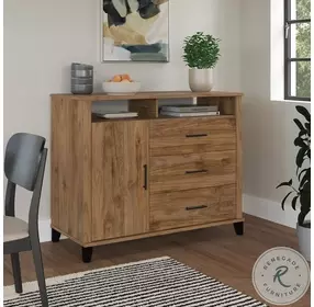 Somerset Fresh Walnut 3 Drawer TV Stand