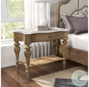 Stonegate Flax Seed Bedside Table