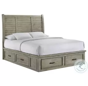 Damen Drift Grey Storage Platform Bedroom Set