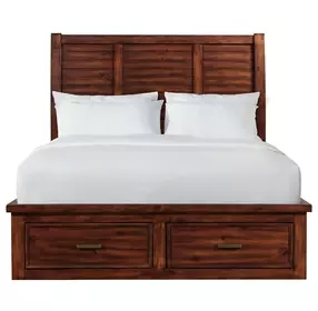 Damen Rich Cherry Storage Bedroom Set