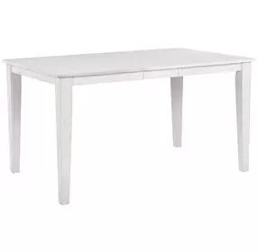 Summer Winds II White and Gray Rectangular Extendable Counter Height Dining Room Set