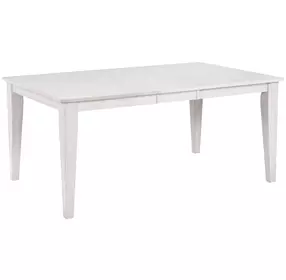 Summer Winds II White and Gray Rectangular Extendable Dining Room Set