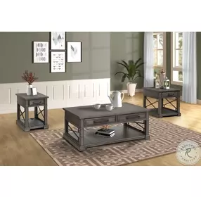 Sundance Smokey Gray Chairside End Table