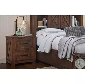 Sun Valley Rustic Timber Nightstand